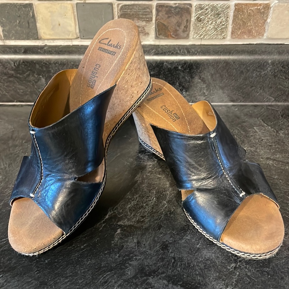 Clarks wedge sandals